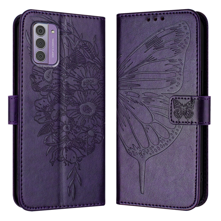 For Nokia G42 / G310 Embossed Butterfly Leather Phone Case