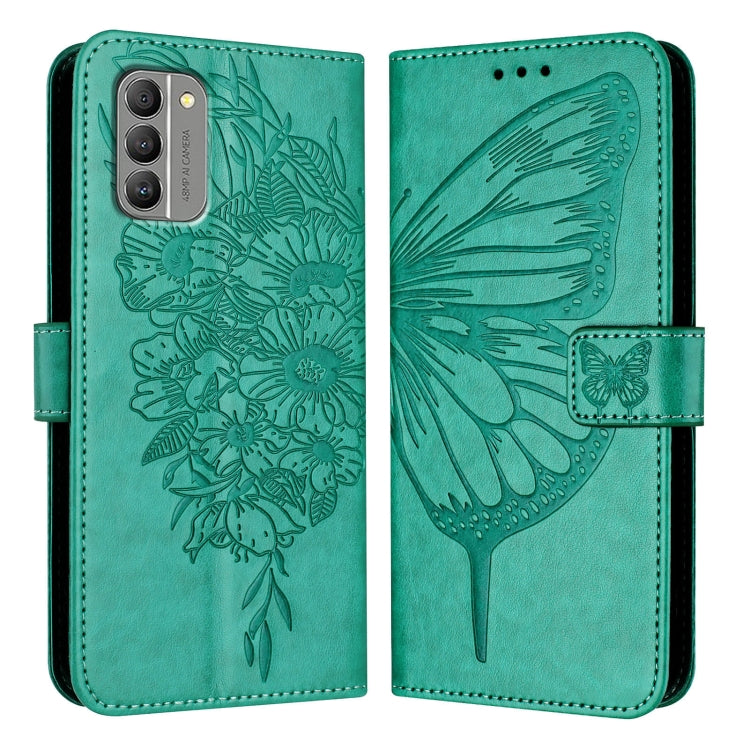 For Nokia G400 Embossed Butterfly Leather Phone Case