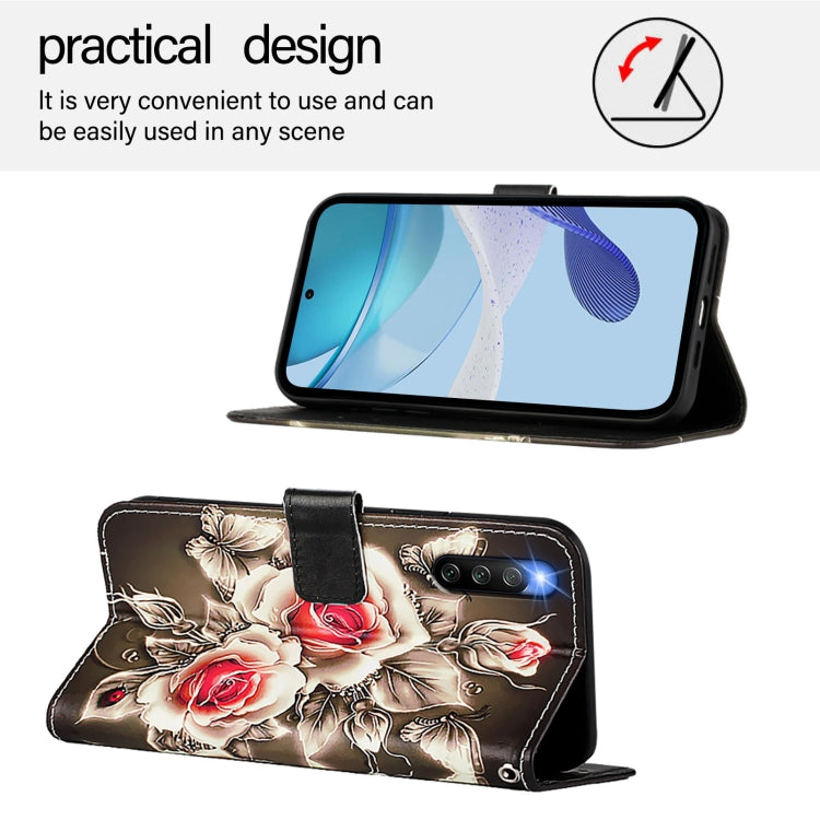 For Sony Xperia 10 IV Colored Drawing Pattern Plain Weave Leather Phone Case