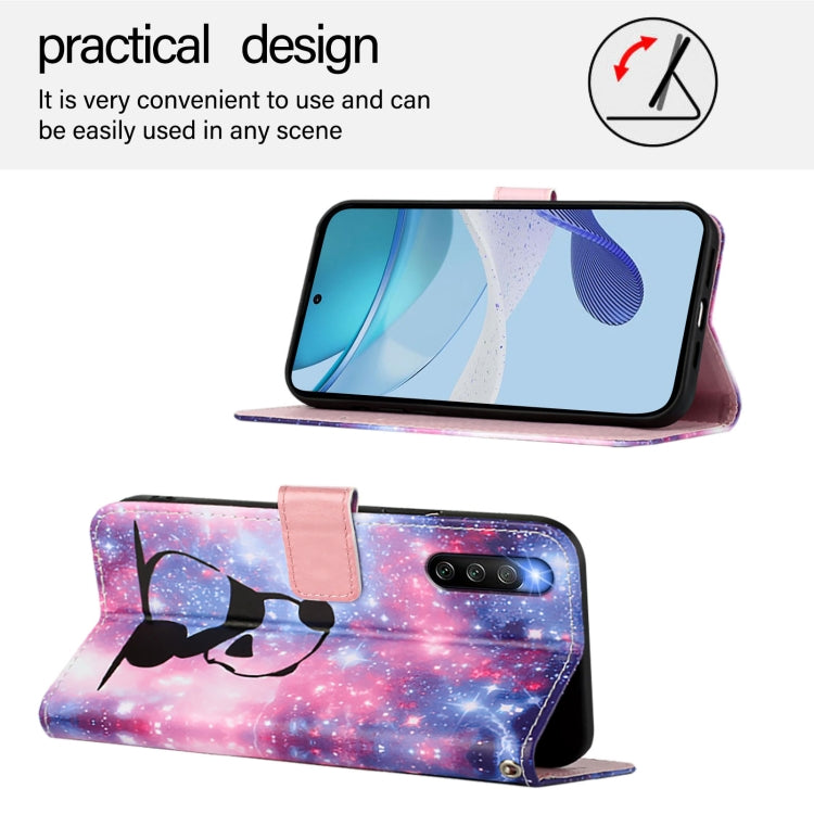 For Sony Xperia 10 IV Colored Drawing Pattern Plain Weave Leather Phone Case