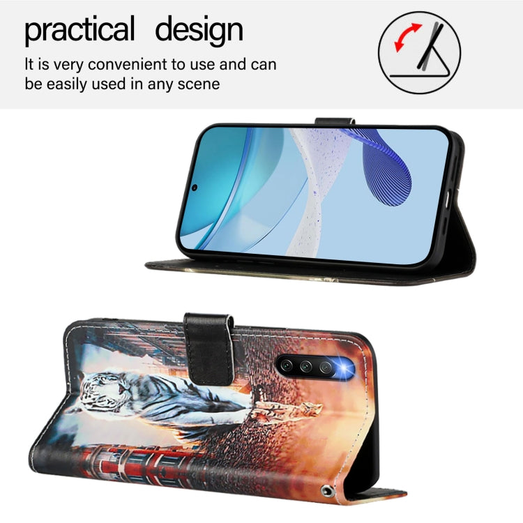 For Sony Xperia 10 IV Colored Drawing Pattern Plain Weave Leather Phone Case