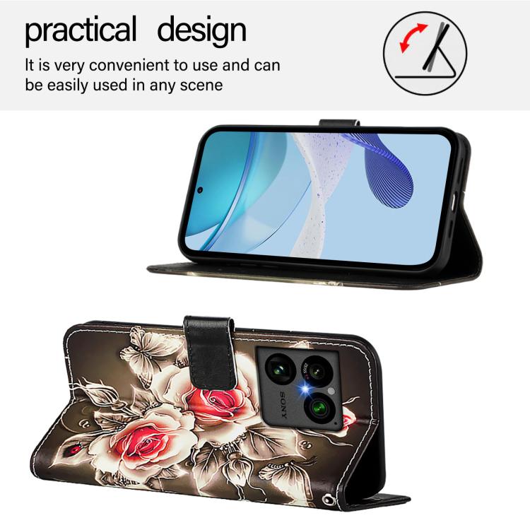 For Sony Xperia 1 VIII Colored Drawing Pattern Plain Weave Leather Phone Case