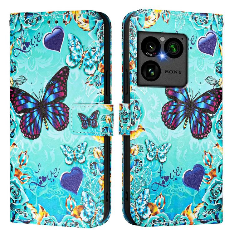 For Sony Xperia 1 VIII Colored Drawing Pattern Plain Weave Leather Phone Case