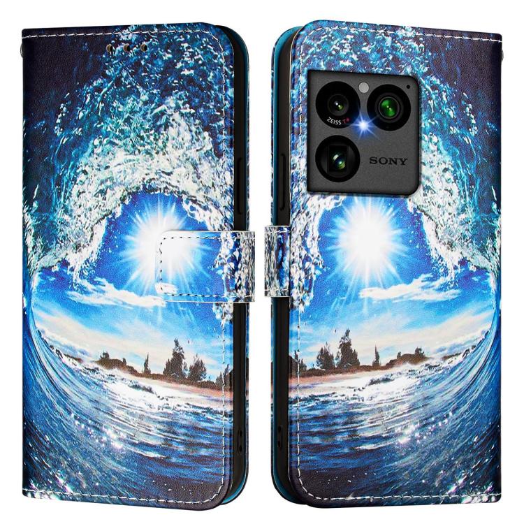 For Sony Xperia 1 VIII Colored Drawing Pattern Plain Weave Leather Phone Case