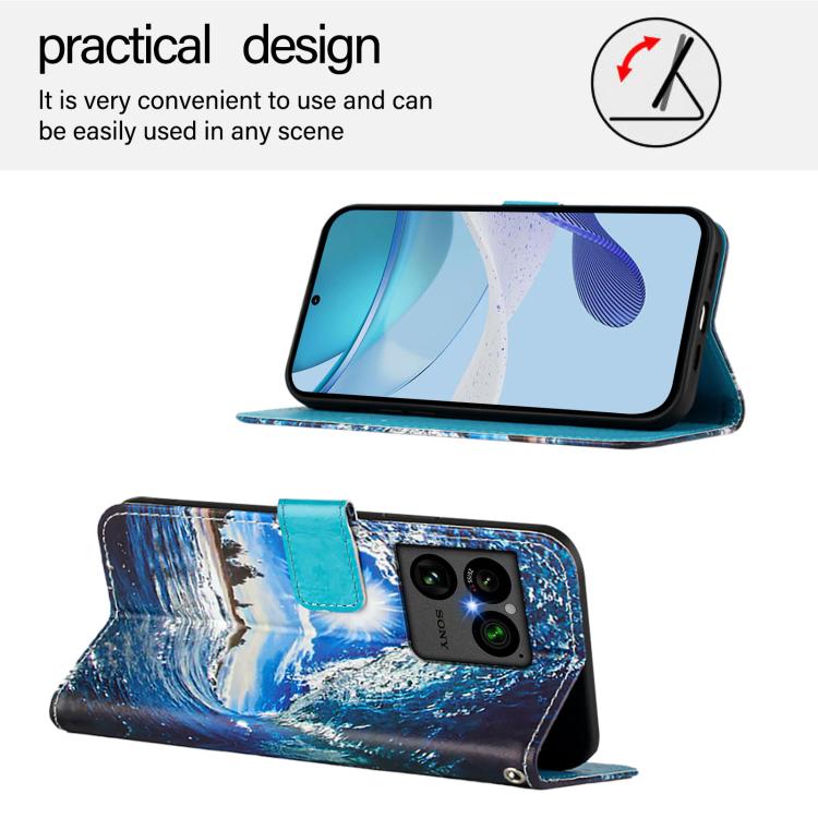 For Sony Xperia 1 VIII Colored Drawing Pattern Plain Weave Leather Phone Case
