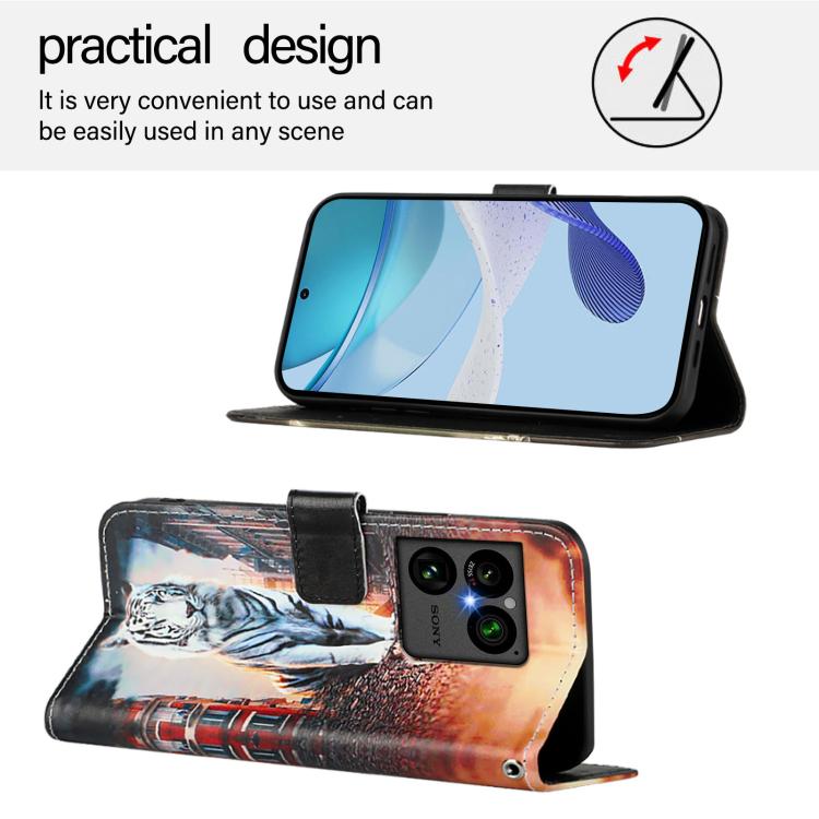 For Sony Xperia 1 VIII Colored Drawing Pattern Plain Weave Leather Phone Case