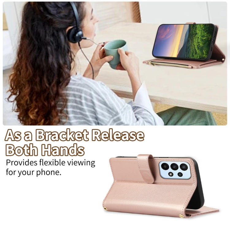 For Samsung Galaxy A33 5G Rhombic Zipper Wallet Leather Phone Case
