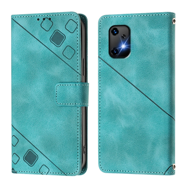 For Umidigi Bison X20 Skin-feel Embossed Leather Phone Case