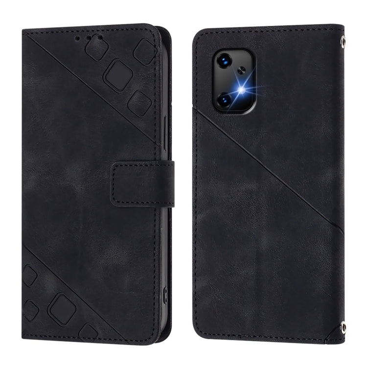 For Umidigi Bison X20 Skin-feel Embossed Leather Phone Case