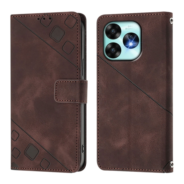 For Umidigi A15 / A15C / A15T Skin-feel Embossed Leather Phone Case