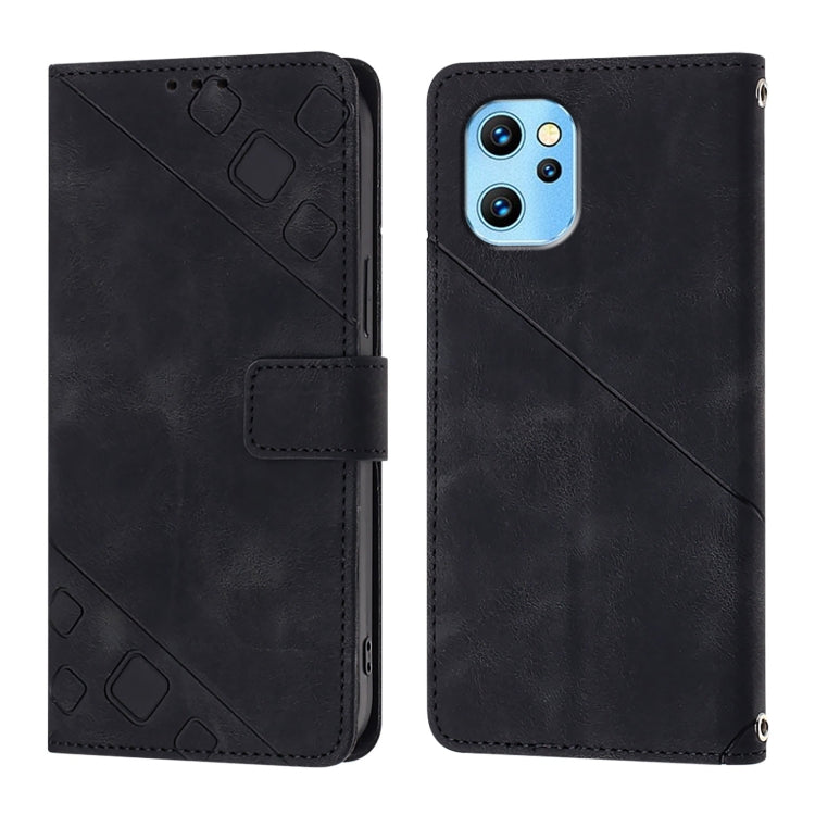 For UMIDIGI Power 7 Max Skin-feel Embossed Leather Phone Case