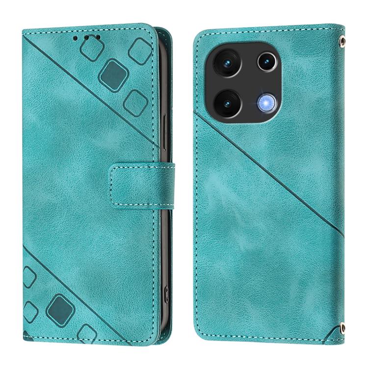 For UMIDIGI Note 100 Skin-feel Embossed Leather Phone Case