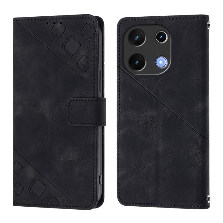 For UMIDIGI Note 100 Skin-feel Embossed Leather Phone Case