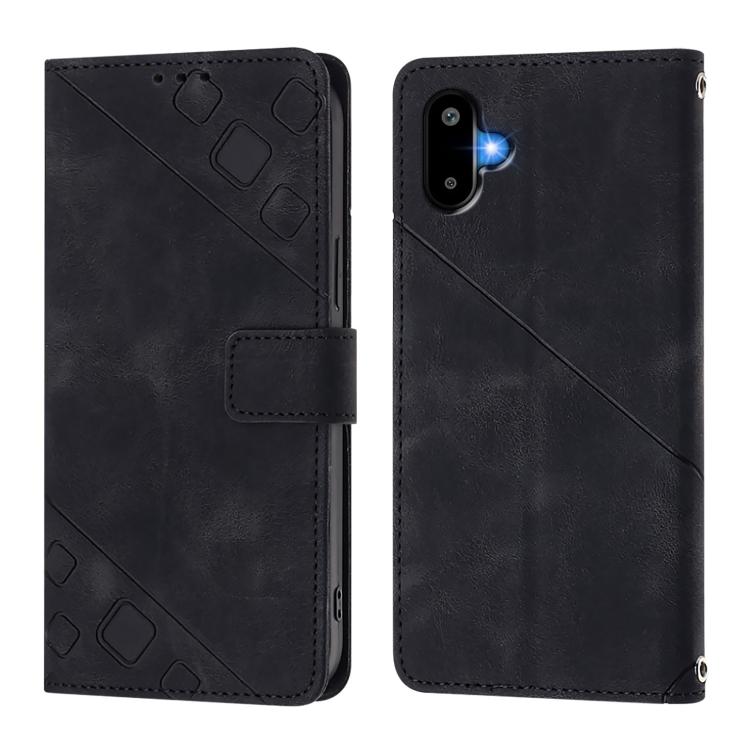 For Samsung Galaxy M06 5G / F06 5G Skin-feel Embossed Leather Phone Case