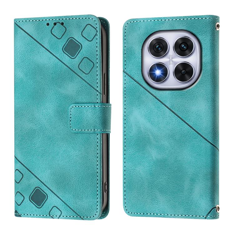 For Xiaomi Poco X7 5G Skin-feel Embossed Leather Phone Case