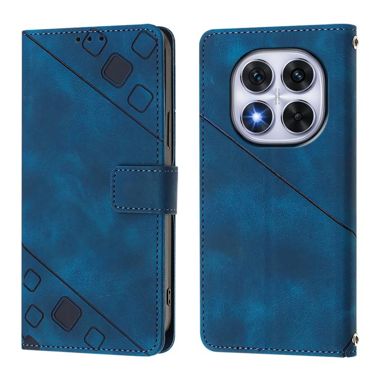 For Xiaomi Poco X7 5G Skin-feel Embossed Leather Phone Case