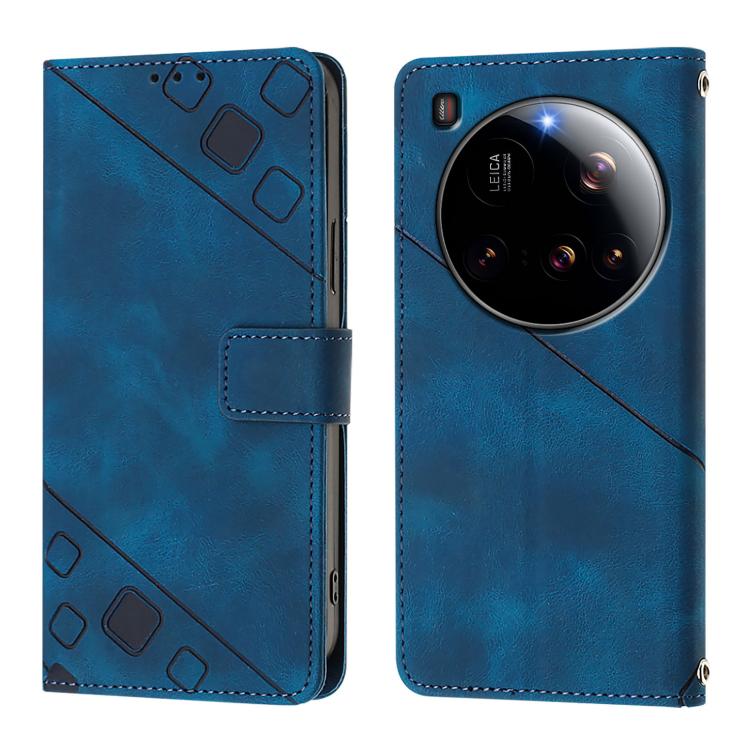 For Xiaomi 15 Ultra Skin-feel Embossed Leather Phone Case