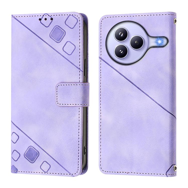 For Xiaomi Civi 5 Pro 5G Skin-feel Embossed Leather Phone Case