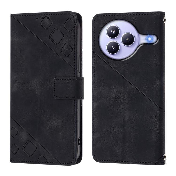 For Xiaomi Civi 5 Pro 5G Skin-feel Embossed Leather Phone Case