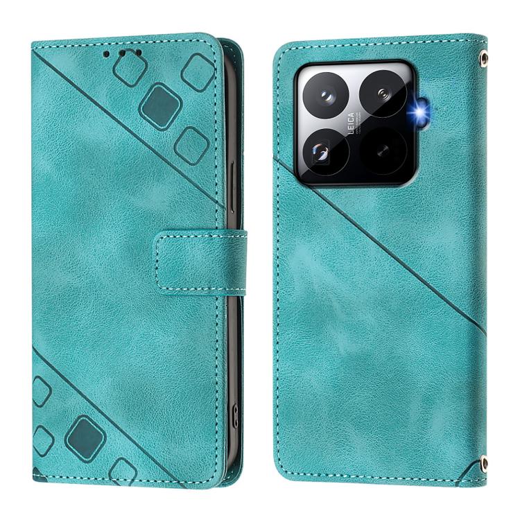 For Xiaomi 15T Pro 5G Skin-feel Embossed Leather Phone Case