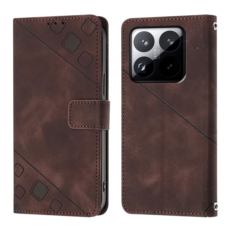 For Xiaomi 15T 5G Skin-feel Embossed Leather Phone Case