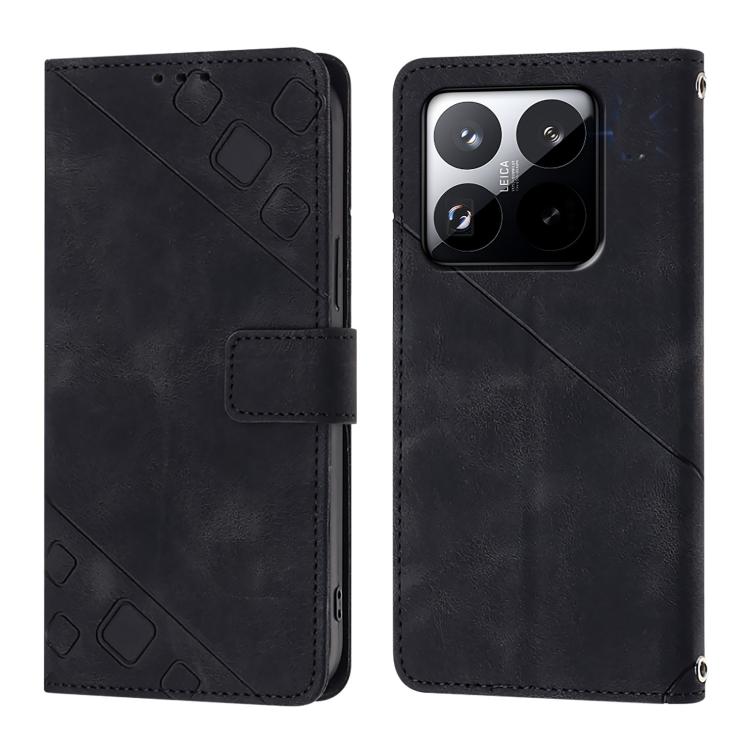 For Xiaomi 15T 5G Skin-feel Embossed Leather Phone Case