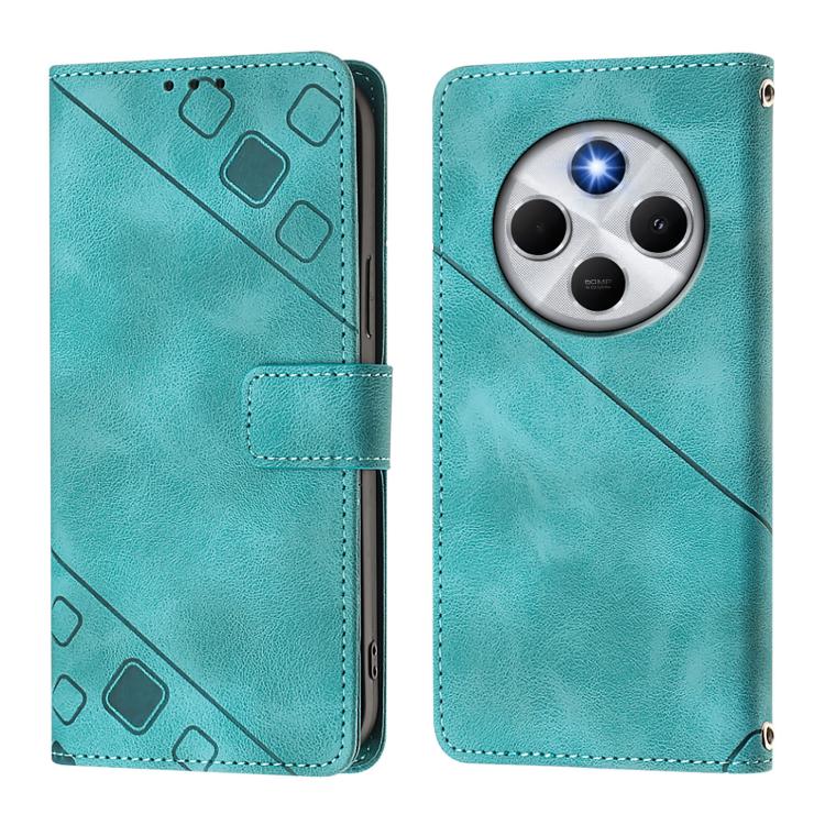 For Xiaomi Poco M7 5G / C75 4G Skin-feel Embossed Leather Phone Case