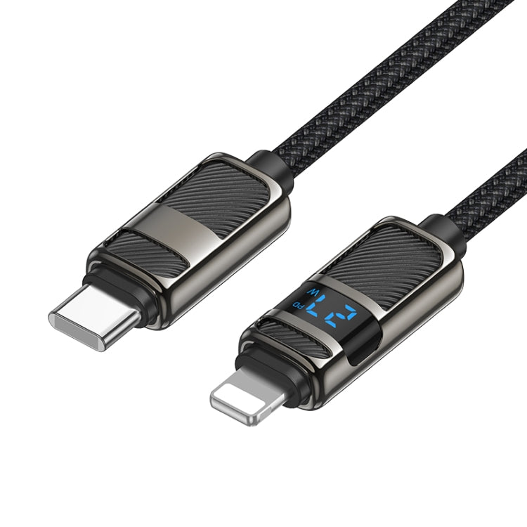 hoco U137 USB-C / Type-C to 8 Pin Line PD Charging Data Cable with Display, Length:1.2m