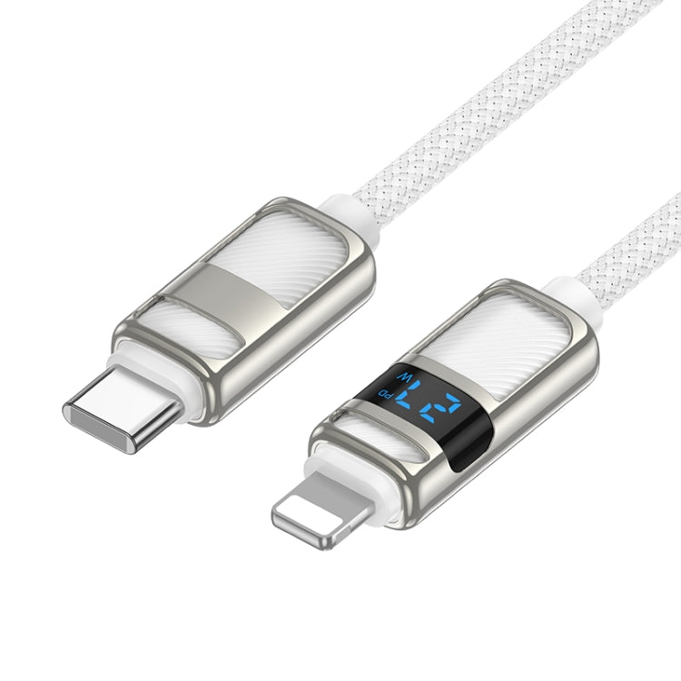 hoco U137 USB-C / Type-C to 8 Pin Line PD Charging Data Cable with Display, Length:1.2m