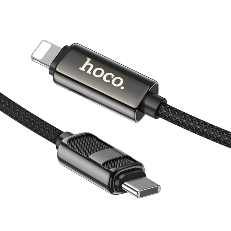 hoco U137 USB-C / Type-C to 8 Pin Line PD Charging Data Cable with Display, Length:1.2m