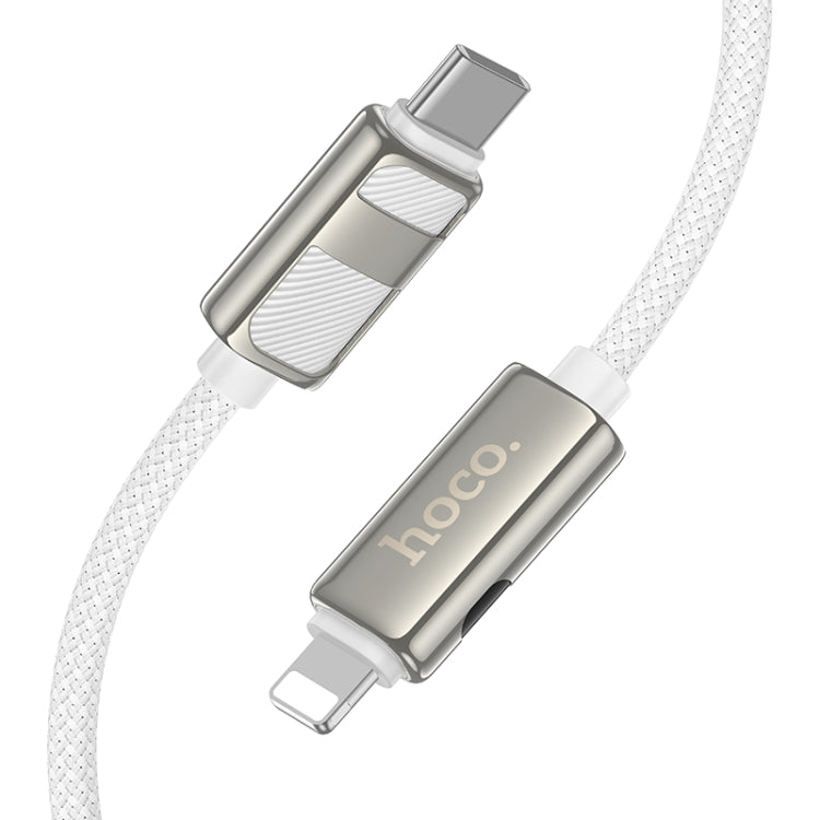 hoco U137 USB-C / Type-C to 8 Pin Line PD Charging Data Cable with Display, Length:1.2m