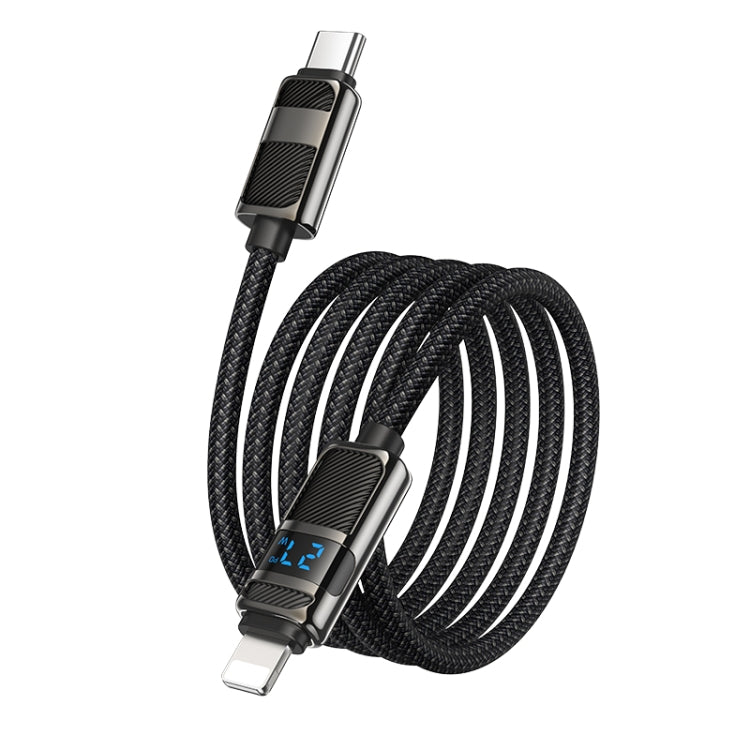 hoco U137 USB-C / Type-C to 8 Pin Line PD Charging Data Cable with Display, Length:1.2m
