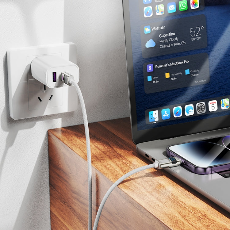 hoco U137 USB-C / Type-C to 8 Pin Line PD Charging Data Cable with Display, Length:1.2m