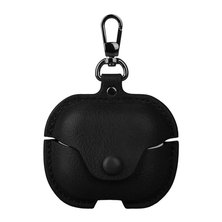 For Samsung Galaxy Buds3 FE Business Leather Bluetooth Earphone Protective Case with Hook