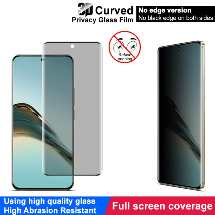For Realme 13 Pro 5G Global imak No Edge Version 3D Curved Privacy Full Screen Tempered Glass Film