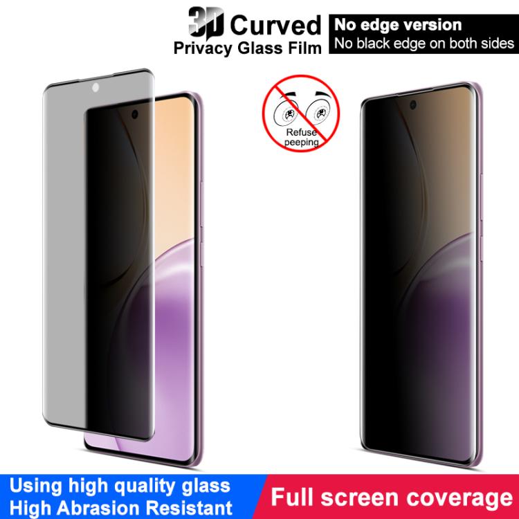 For Realme 14 Pro imak No Edge Version 3D Curved Privacy Full Screen Tempered Glass Film