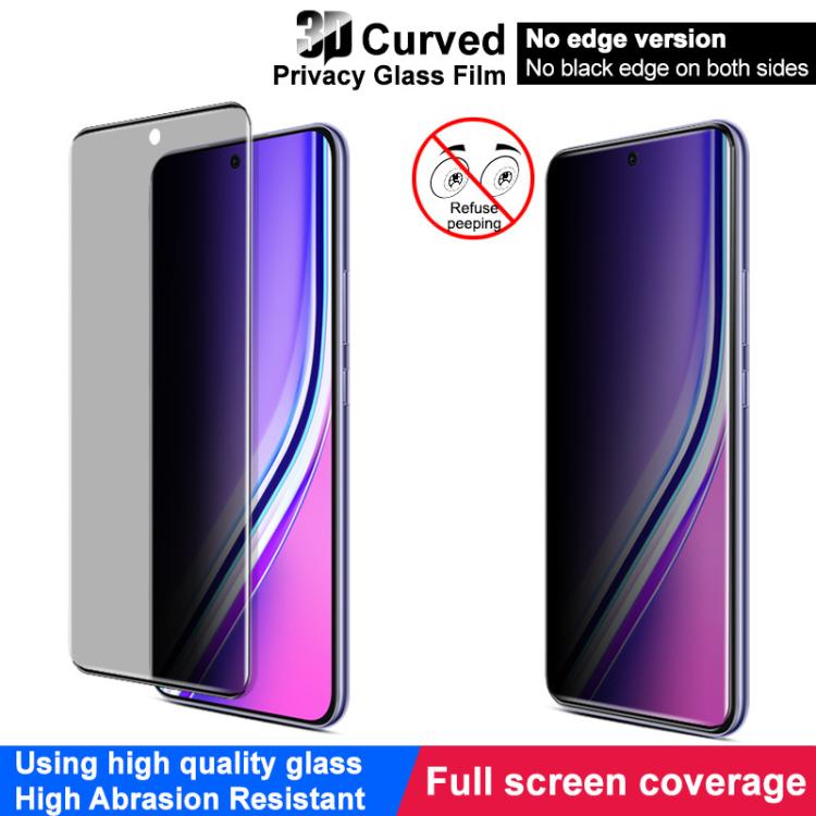 For Realme P3 Pro 5G imak No Edge Version 3D Curved Privacy Full Screen Tempered Glass Film