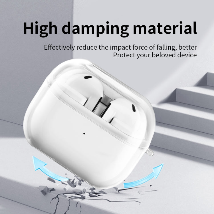 For Samsung Galaxy Buds 3 Shockproof PC Bluetooth Earphone Protective Case - Transparent