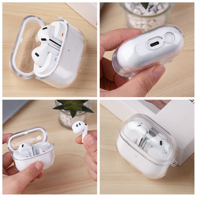 For Samsung Galaxy Buds 3 Shockproof PC Bluetooth Earphone Protective Case - Transparent