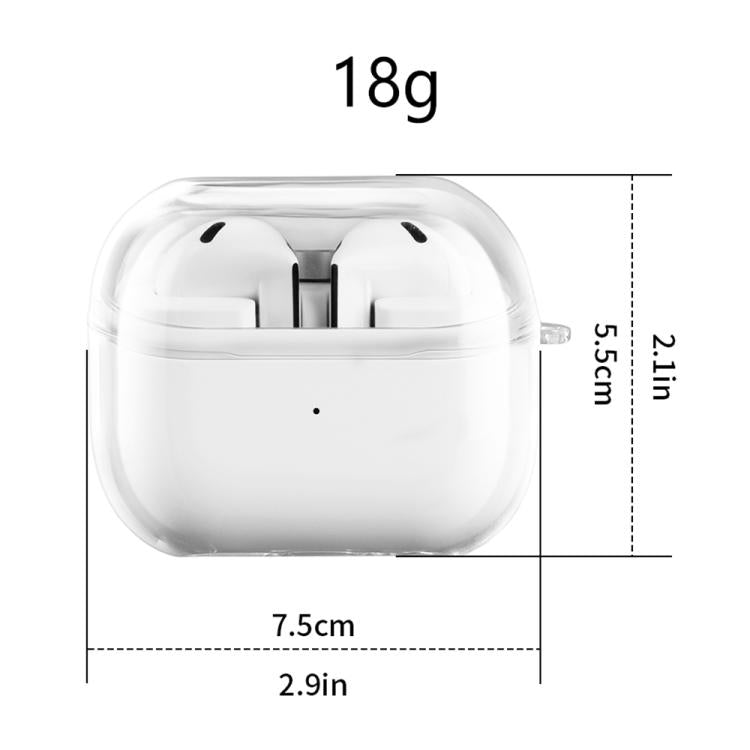 For Samsung Galaxy Buds3 FE Shockproof PC Bluetooth Earphone Protective Case - Transparent
