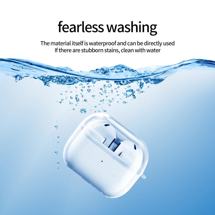 For Samsung Galaxy Buds3 FE Shockproof PC Bluetooth Earphone Protective Case - Transparent