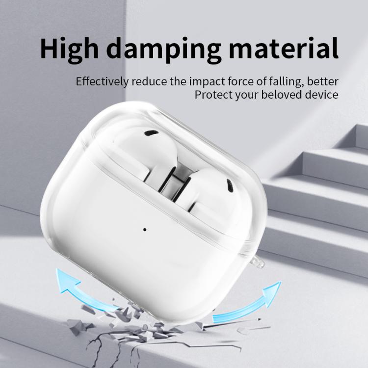 For Samsung Galaxy Buds3 FE Shockproof PC Bluetooth Earphone Protective Case - Transparent