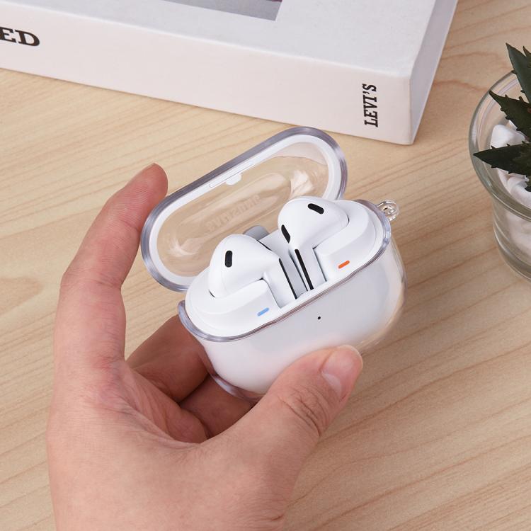 For Samsung Galaxy Buds3 FE Shockproof PC Bluetooth Earphone Protective Case - Transparent