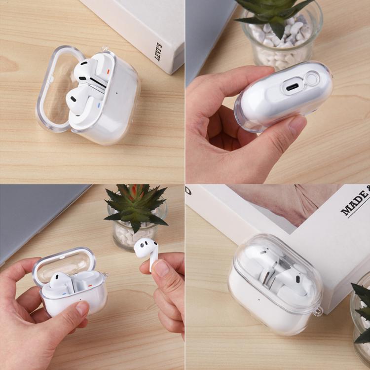 For Samsung Galaxy Buds3 FE Shockproof PC Bluetooth Earphone Protective Case - Transparent