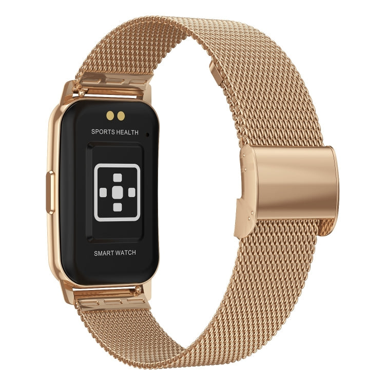 CY22 1.47 inch Steel Strap IP67 Waterproof Smart Watch, Support Heart Rate / Blood Pressure - Gold