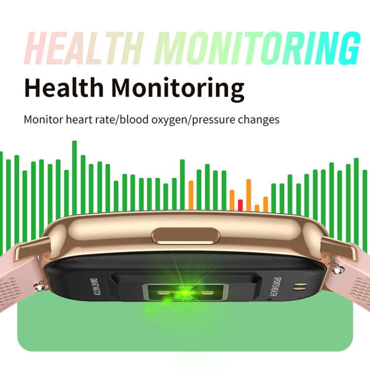 CY22 1.47 inch Steel Strap IP67 Waterproof Smart Watch, Support Heart Rate / Blood Pressure - Gold