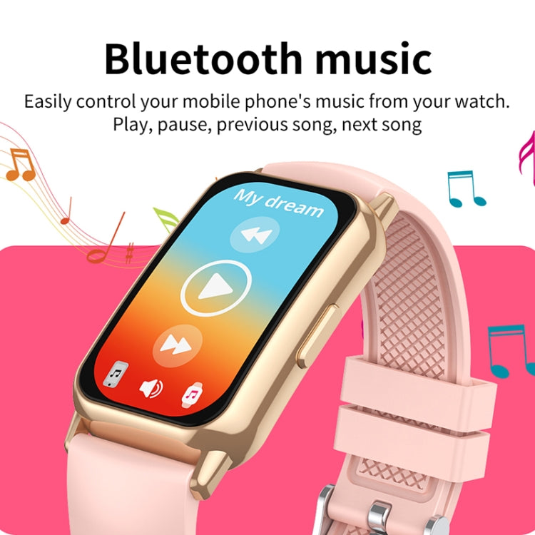 CY22 1.47 inch Steel Strap IP67 Waterproof Smart Watch, Support Heart Rate / Blood Pressure - Gold