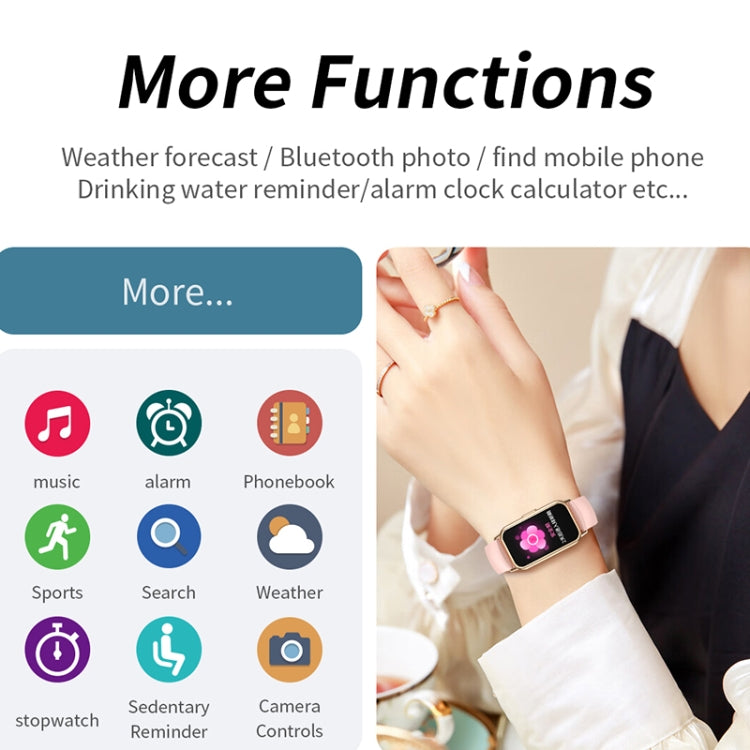 CY22 1.47 inch Steel Strap IP67 Waterproof Smart Watch, Support Heart Rate / Blood Pressure - Gold