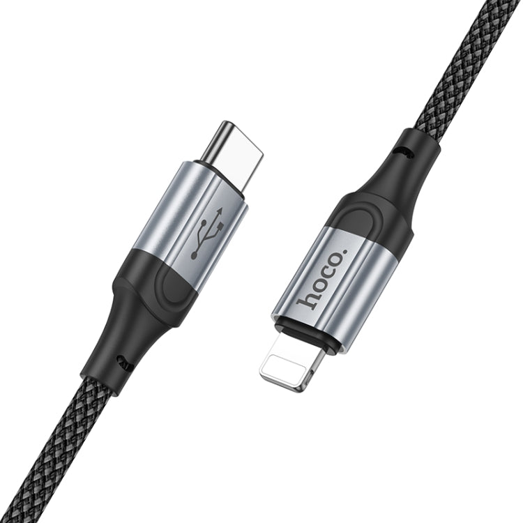 hoco X102 USB-C / Type-C to 8 Pin Fresh PD Charging Data Cable, Length:1m - Black