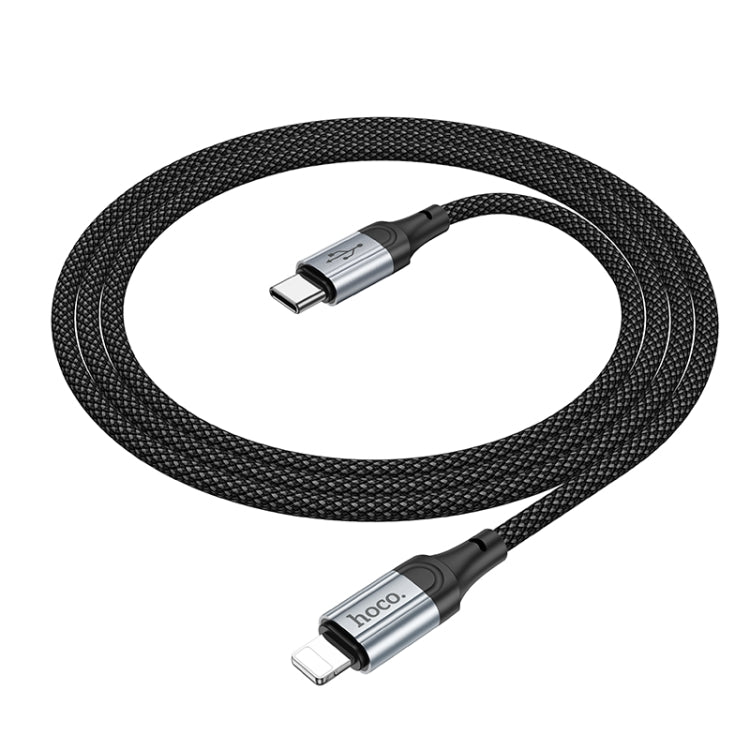 hoco X102 USB-C / Type-C to 8 Pin Fresh PD Charging Data Cable, Length:1m - Black
